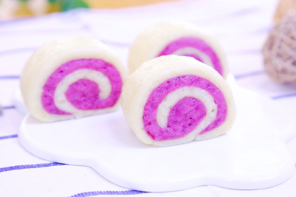 双色紫薯馒头  宝宝辅食食谱
