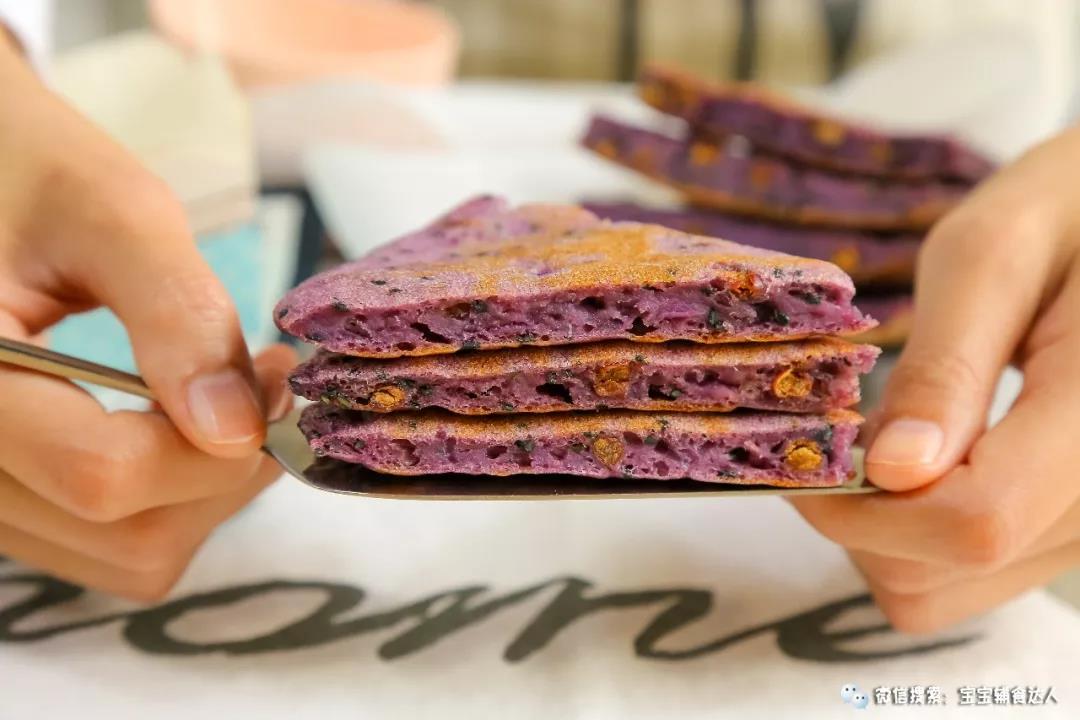 紫薯黑芝麻软饼 宝宝辅食食谱