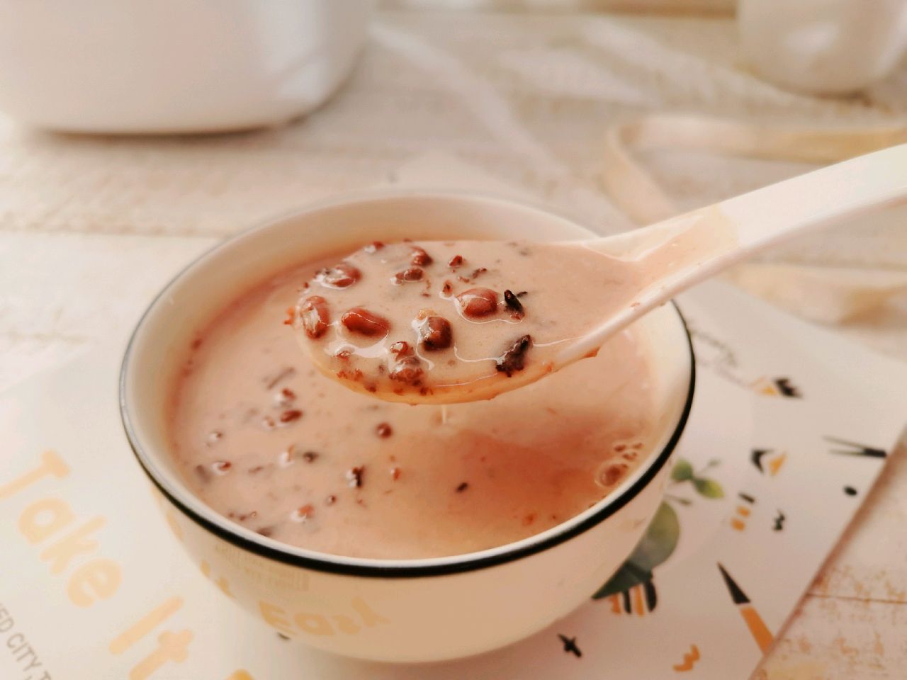 比奶茶还好吃的椰浆红豆紫米粥