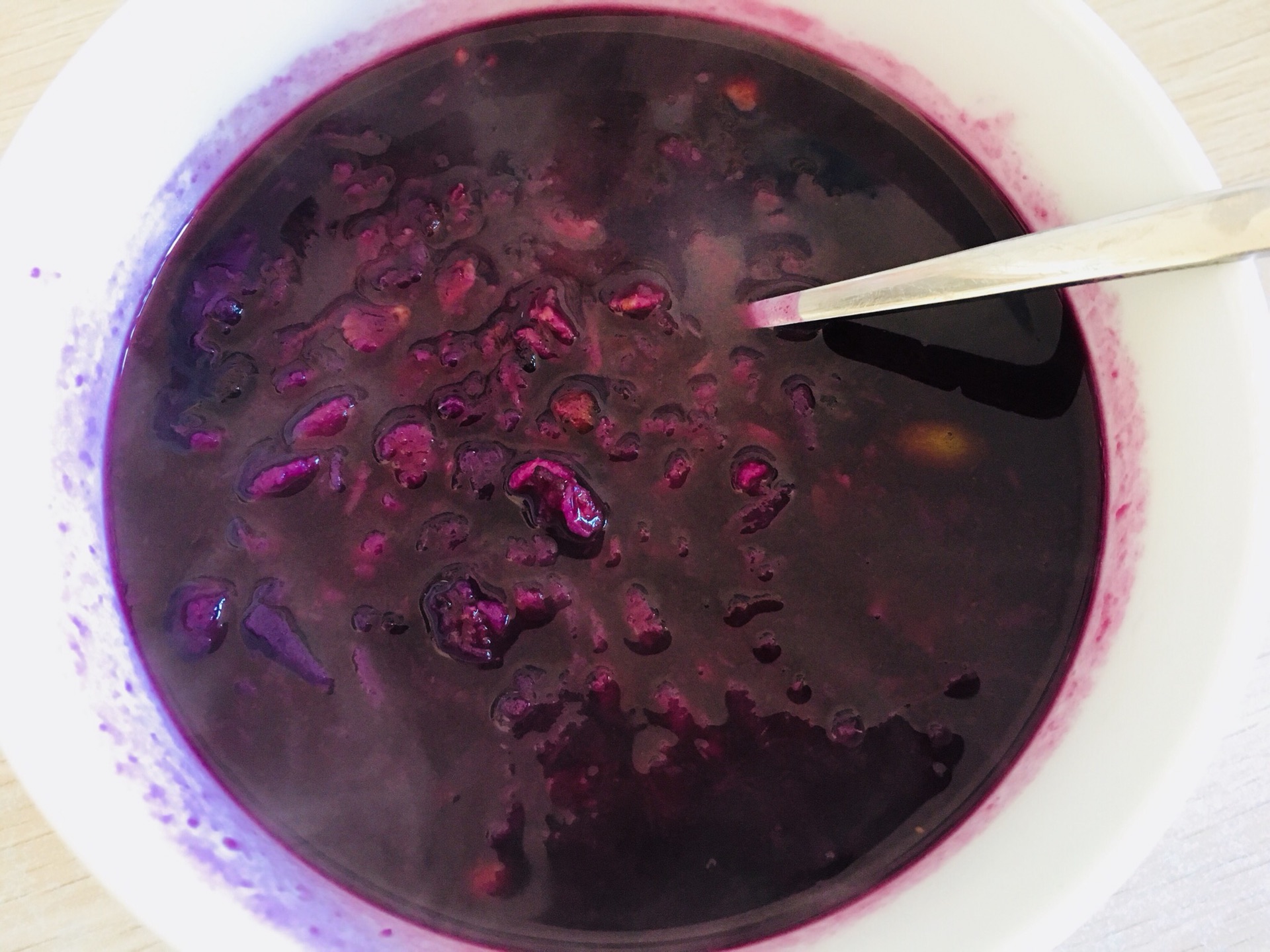 紫薯燕麦粥
