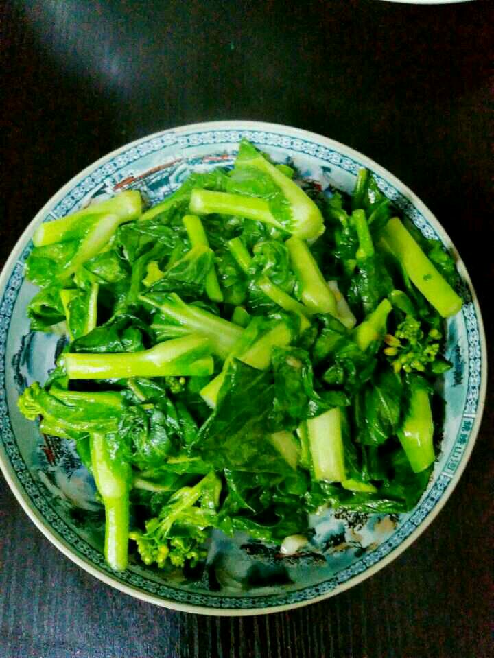 素炒白菜苔