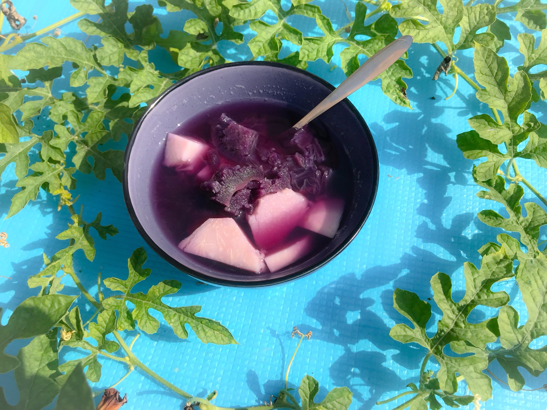 紫薯芋头糖水