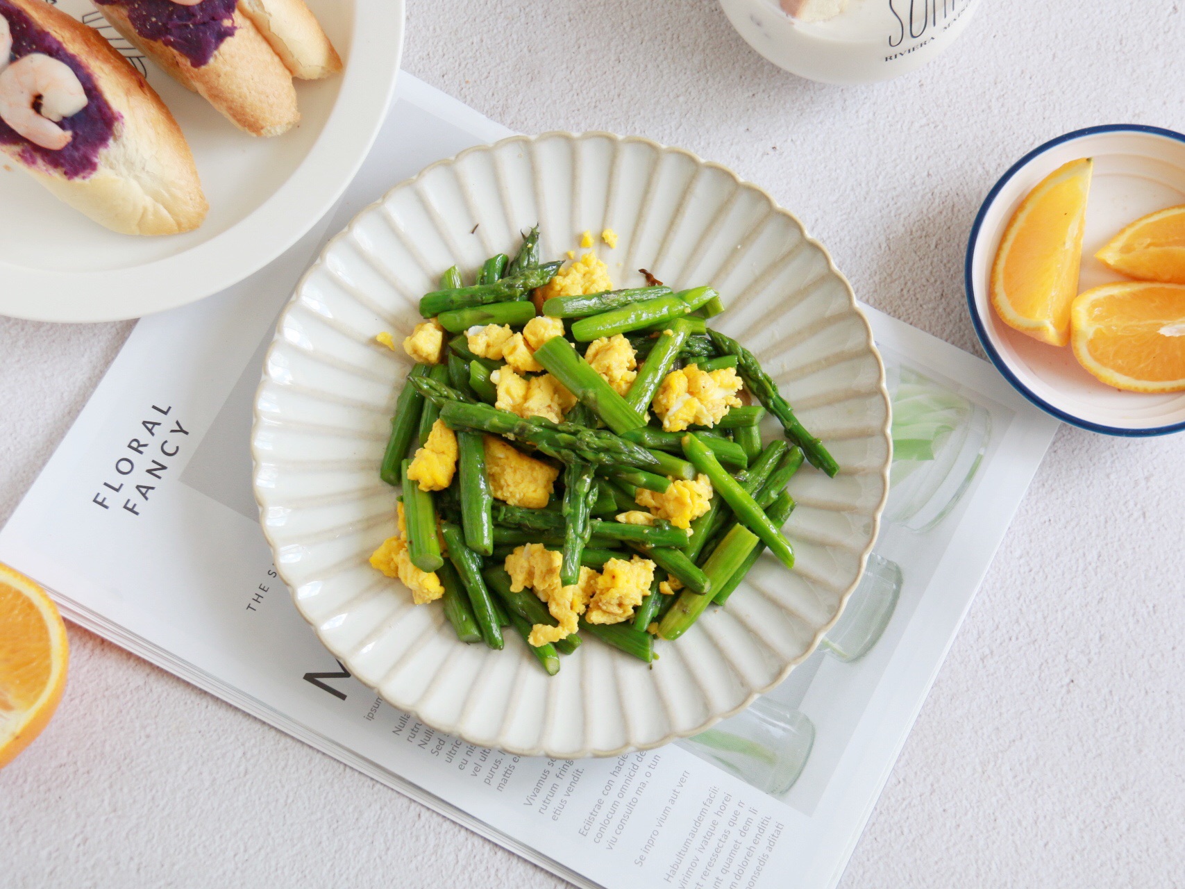 芦笋炒蛋—低脂健康家常菜