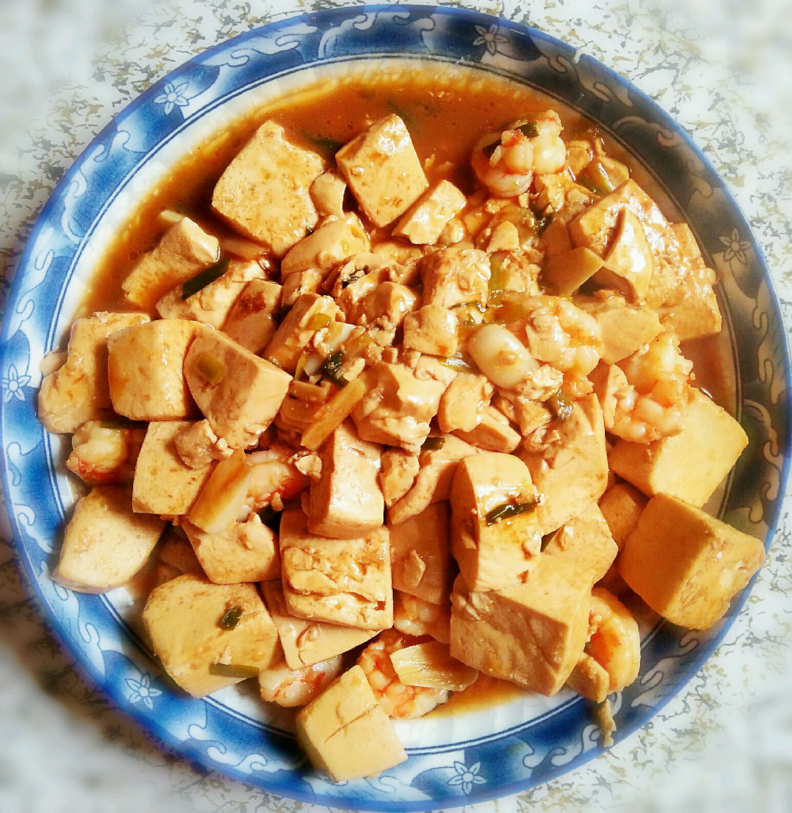 虾仁（草虾河虾）炒豆腐