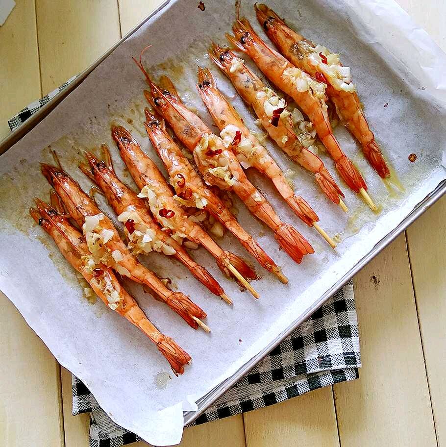 蒜蓉烤海虾