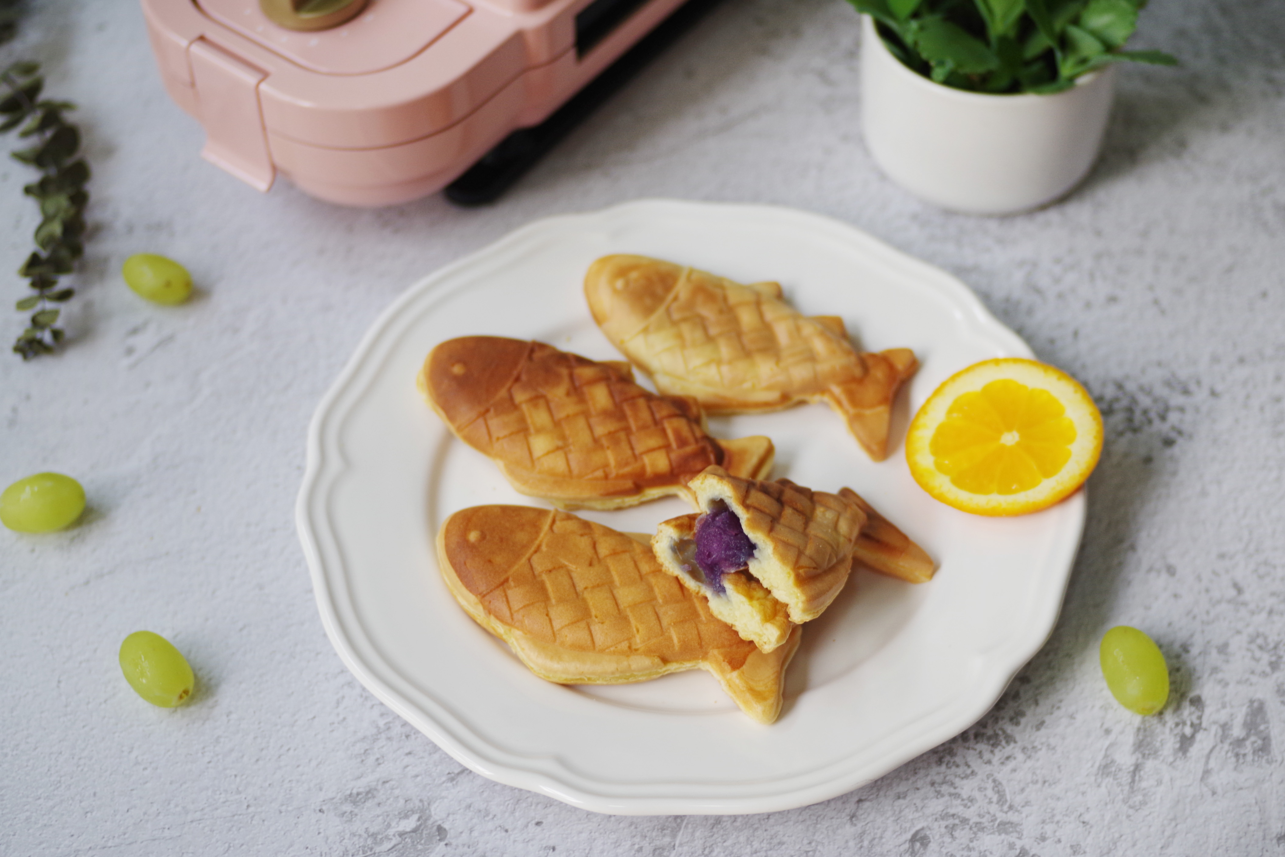 软糯香甜的美味|紫薯芋圆鲷鱼烧