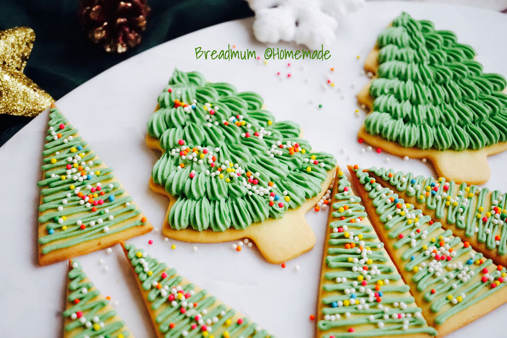 糖霜饼干-圣诞树装饰