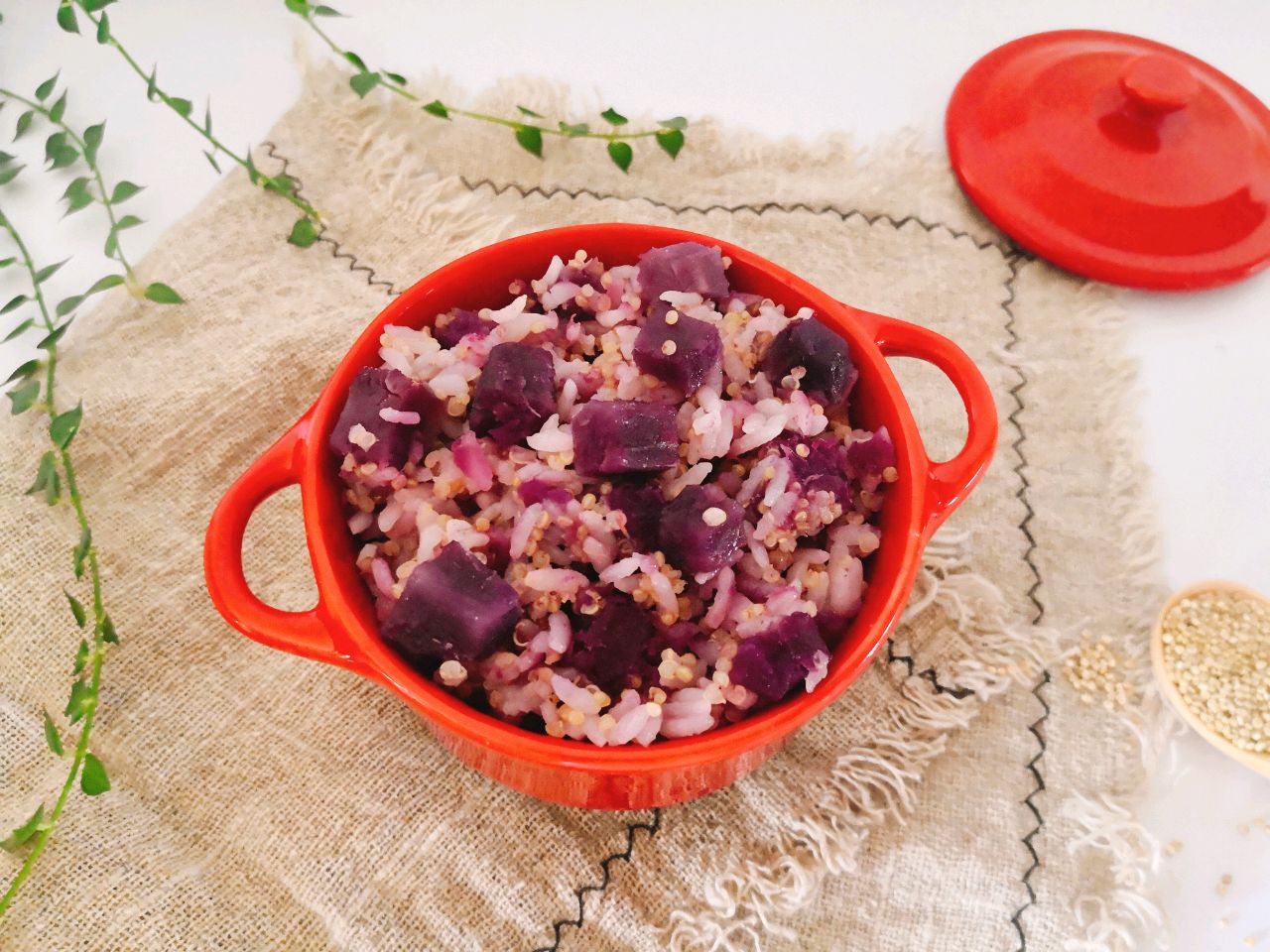 藜麦紫薯饭