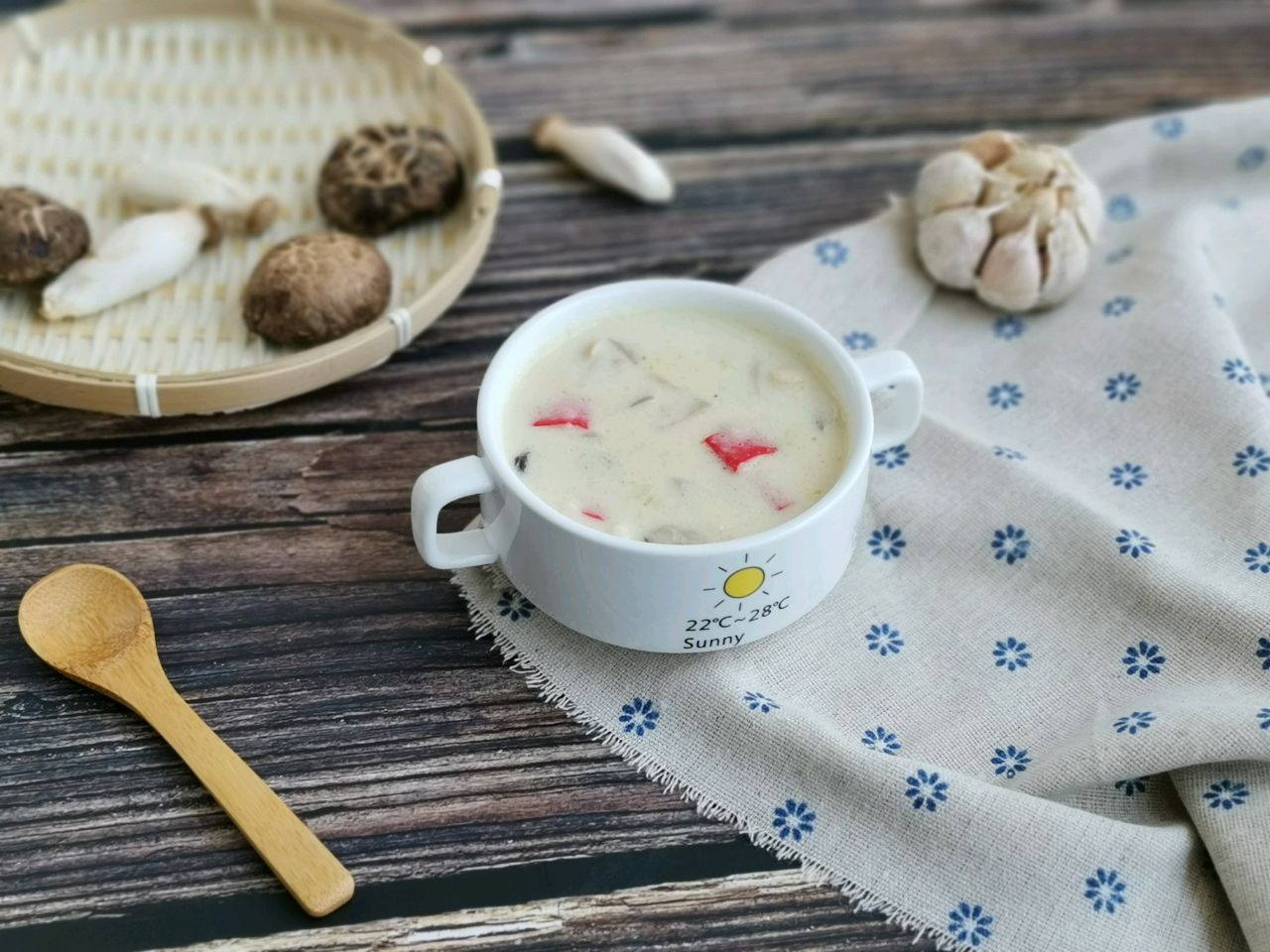 蟹柳蘑菇奶油汤