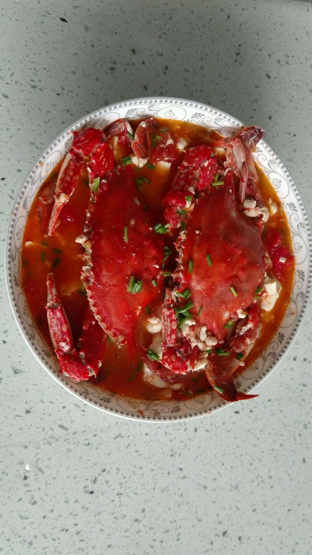 番茄豆腐炖梭子蟹