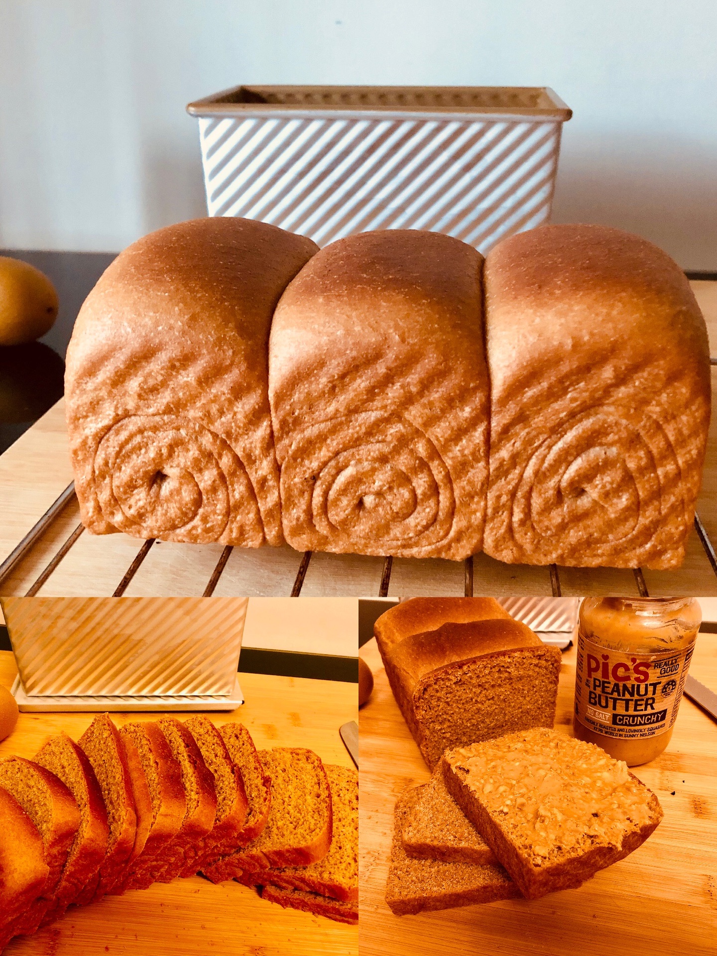 手工椰香全麦面包