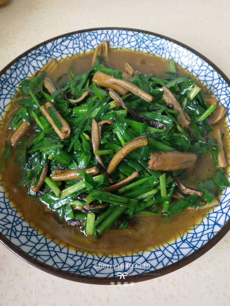 黄鳝炒韭菜