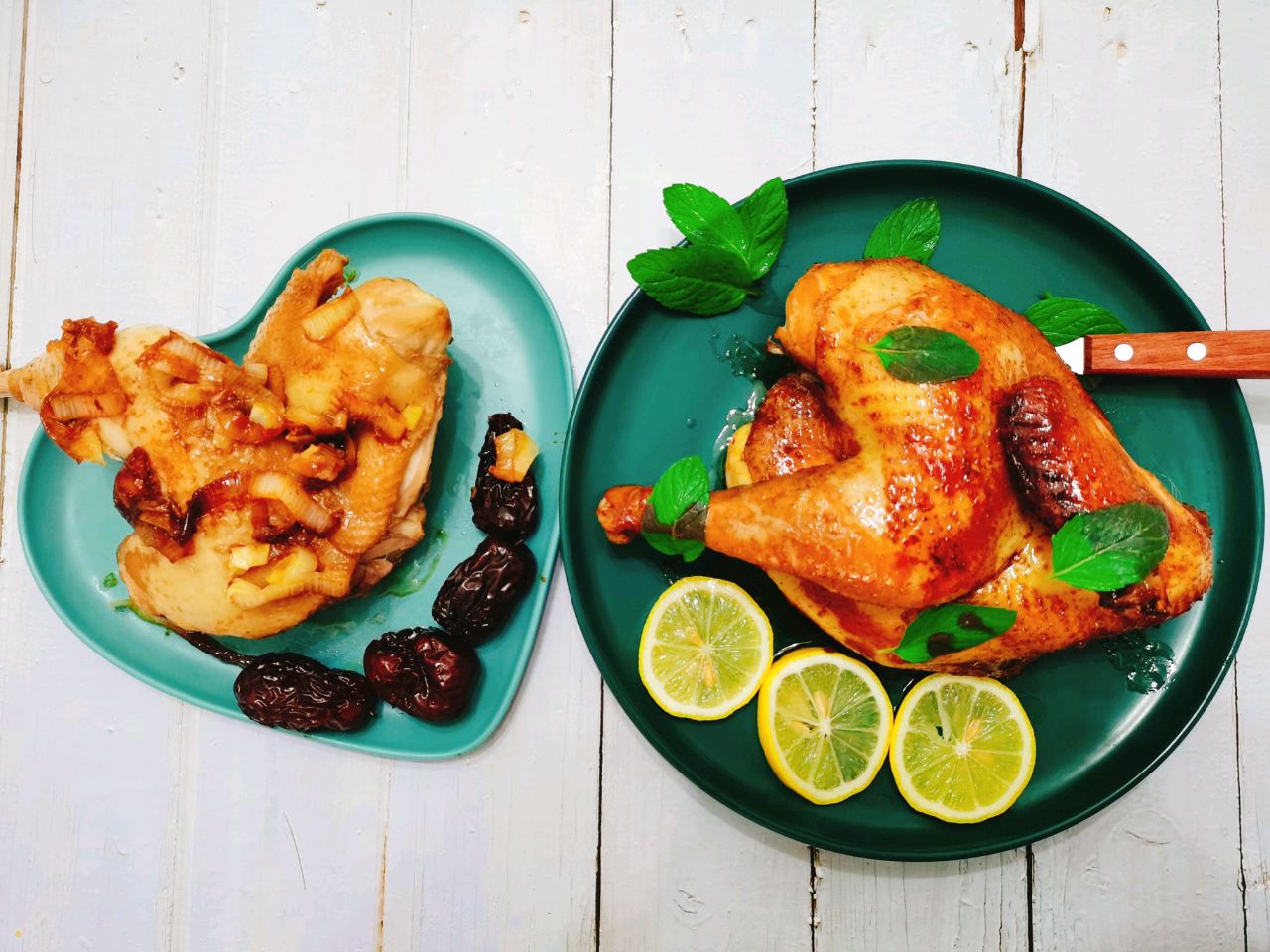 一鸡双吃：烤鸡+电饭锅焖鸡