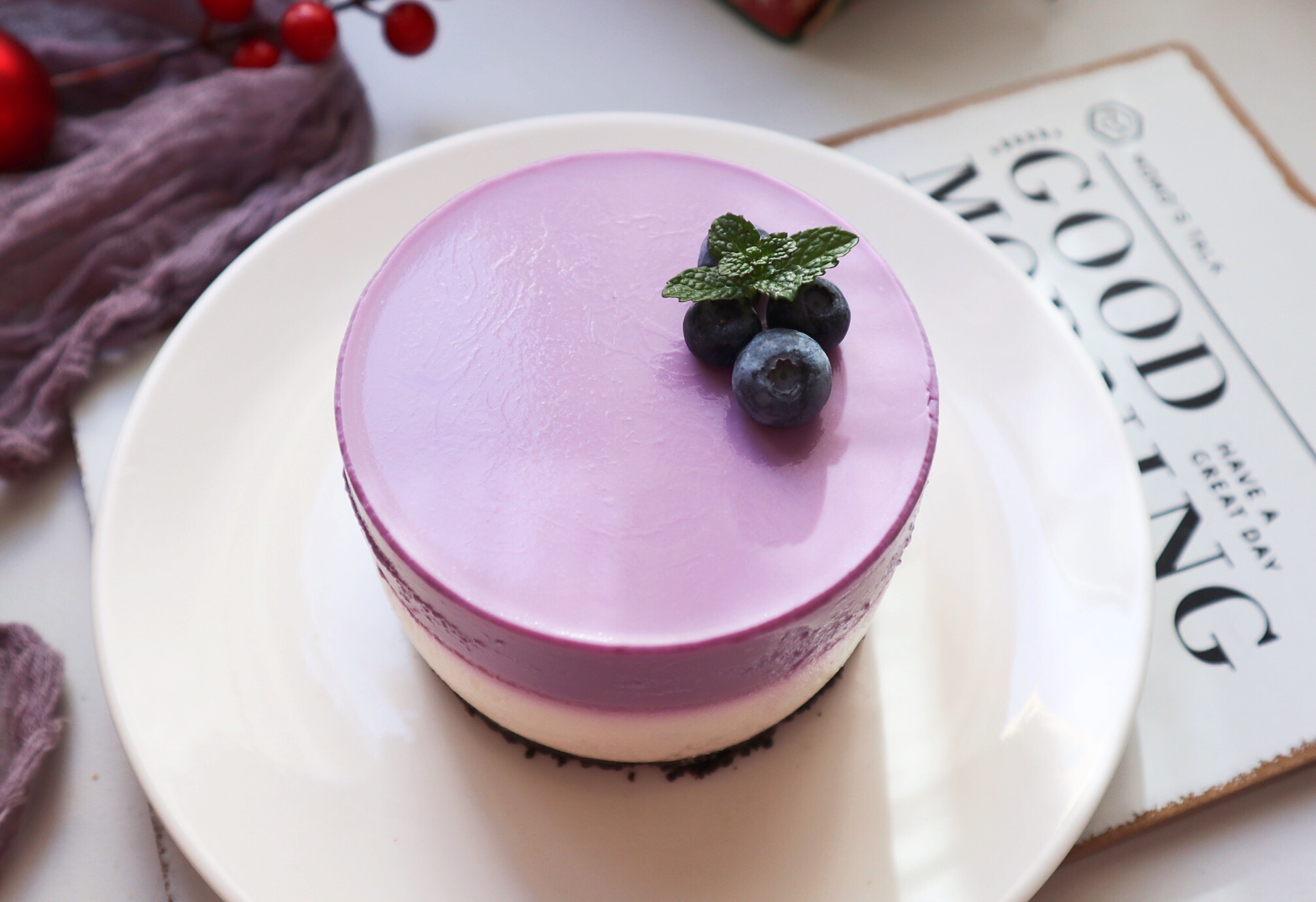 超好吃紫薯甜品❗️紫薯酸奶慕斯
