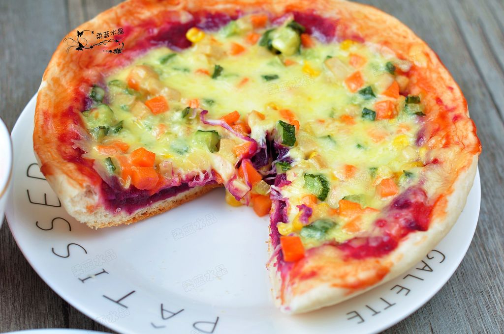 紫薯双味披萨