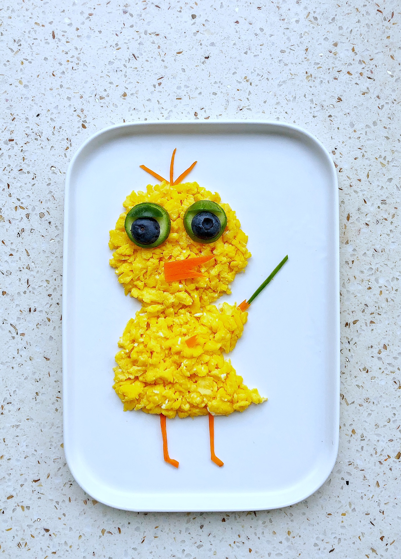 创意儿童早餐—炒蛋小鸡