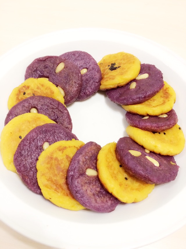 韩式地瓜饼/紫薯饼