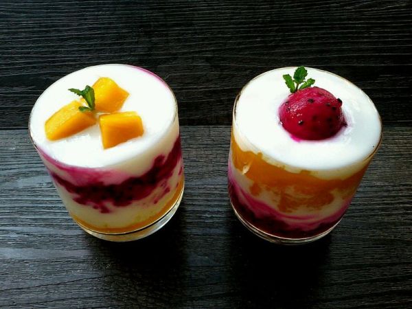 香芒火龙果酸奶杯（高颜美味）