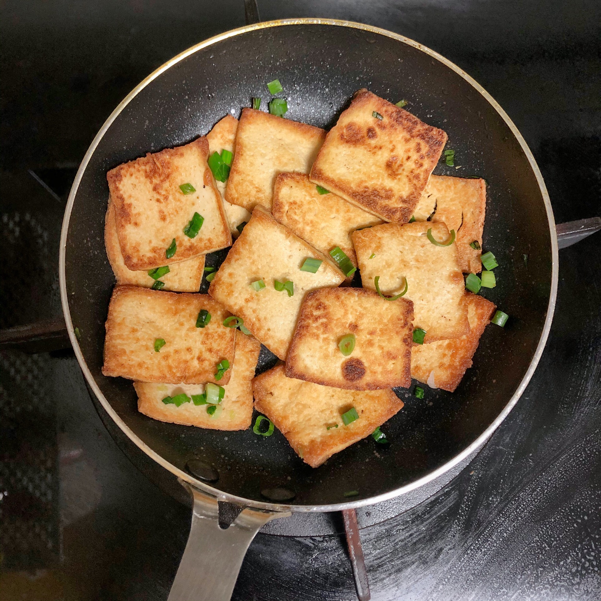 家常孜然味煎豆腐
