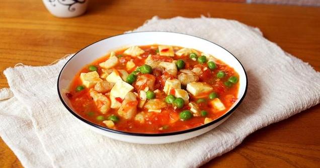 豆腐豌豆烩鱼柳/酸甜微辣开胃，消食减肥