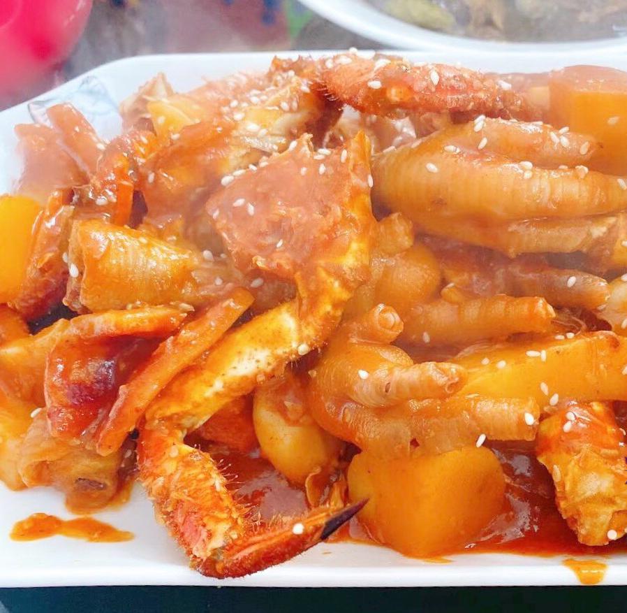 吮指菜品之韩式蟹肉煲，下饭又解馋！